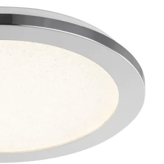 Globo LED Deckenleuchte Simly chrom Ø 30 cm warmweiß-kaltweiß