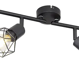 Globo 4er Spot Xara l schwarz 60 x 8 cm E14, max.40 W