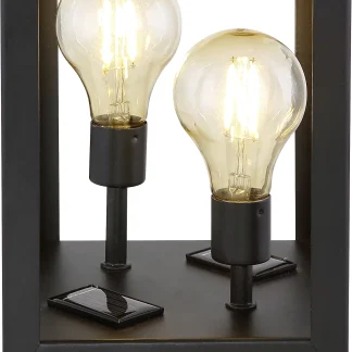 Globo LED Solarleuchte Laterne schwarz warmweiß