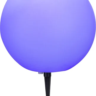 Globo LED Außenleuchte Toula weiß Ø 30 cm E27, RGBW