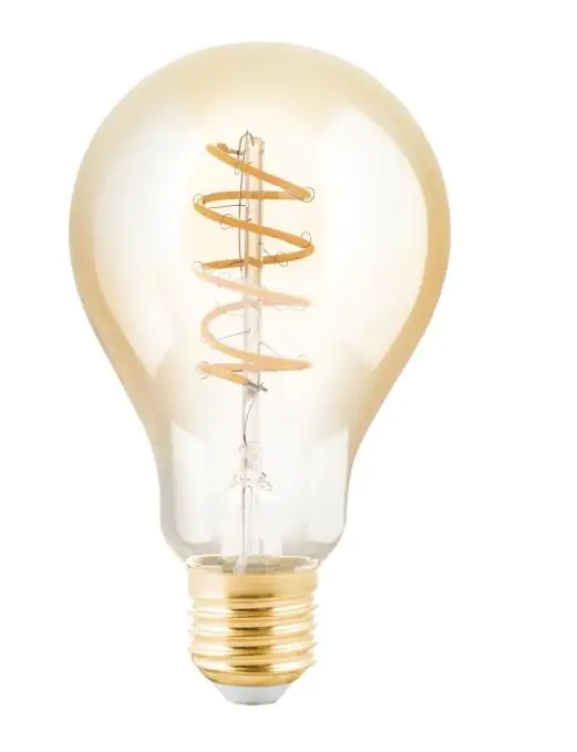 Eglo LED Leuchtmittel Birne E27 4W amber