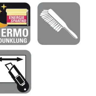 Gardinia EasyFix Thermo Rollo grau 120 x 150 cm