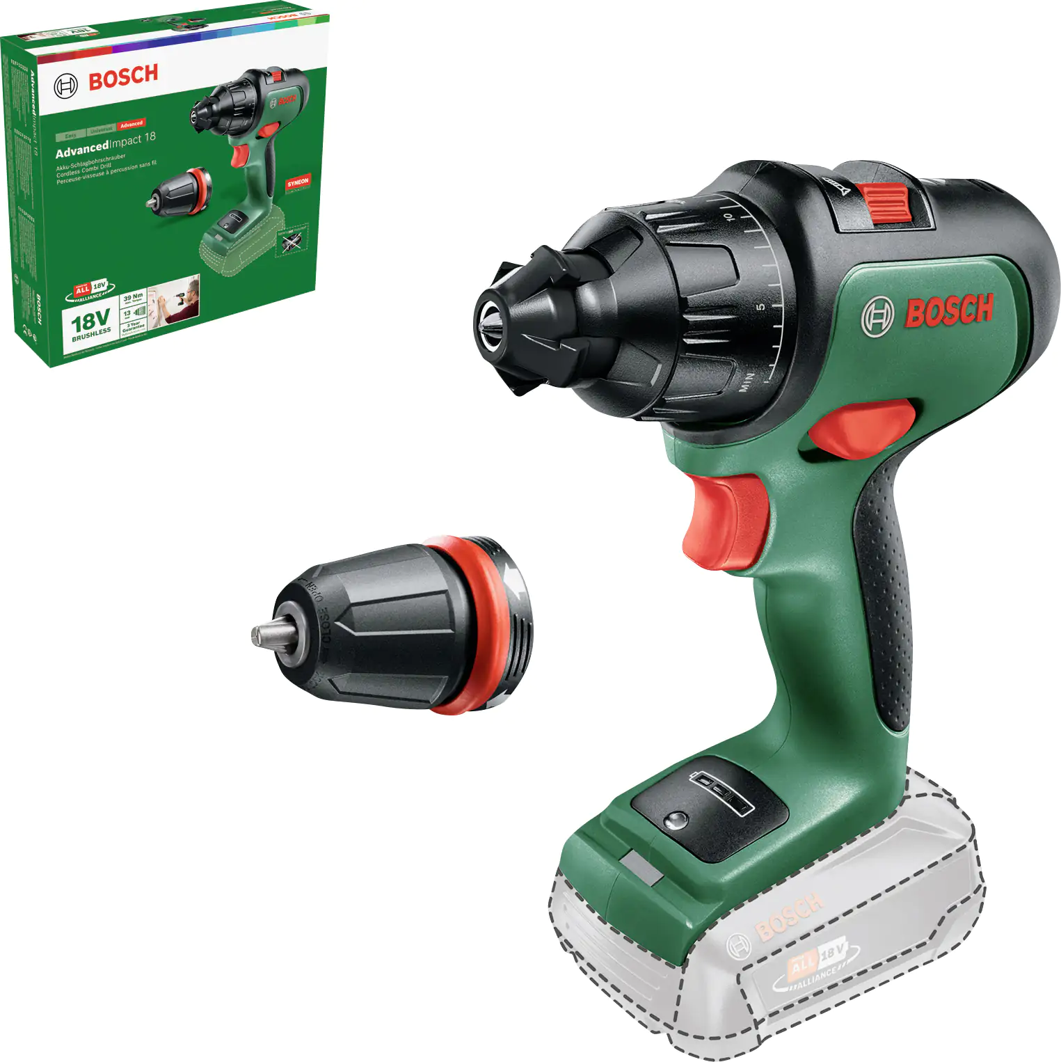 Bosch Akku-Schlagbohrschrauber AdvancedImpact 18V 2,5 Ah Solo
