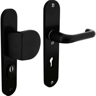 Intersteel SKG3 Sicherheitsbeschlag 72 mm Drücker/Knopf Alu abgerundet