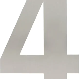 Intersteel Hausnummer 4 XL Edelstahl gebürstet 300 mm