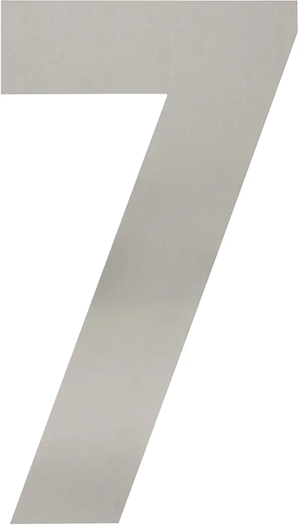 Intersteel Hausnummer 7 XL Edelstahl gebürstet 300 mm
