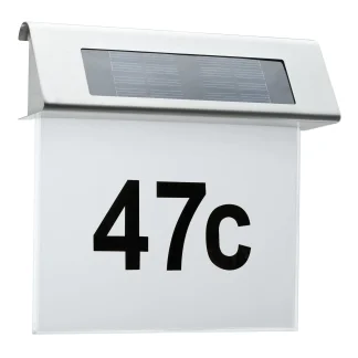 Paulmann Solar Hausnummernleuchte Special Line edelstahl weiß warmweiß