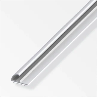 alfer Einfassprofil 1 m, 26 x 13 mm Aluminium eloxiert silber