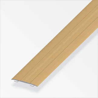 alfer Übergangsprofil 1 m, 37 x 2.5 mm Alu beschichtet sublimiert buche