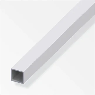 alfer Vierkantrohr 1 m, 25 x 25 x 1.5 mm Aluminium eloxiert silber