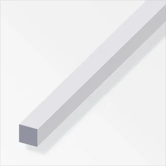 alfer Vierkantstange 1 m, 16 x 16 mm Aluminium eloxiert silber