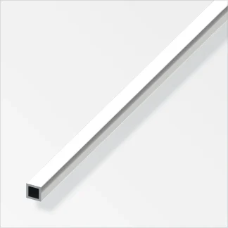 alfer Vierkantrohr 1 m, 10 x 10 x 1 mm Alu eloxiert poliert chrom