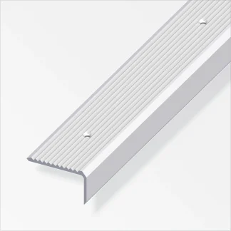 alfer Treppenprofil 1 m, 41 x 40 mm Aluminium eloxiert silber