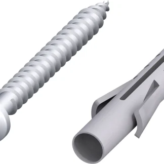 alfer Schrauben und Dübel 4 x 45 mm Stahl verzinkt - 8 Stk.