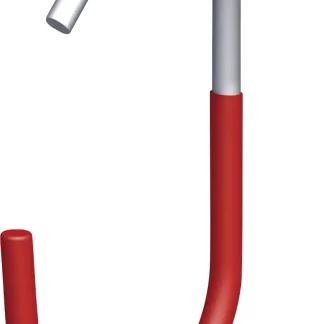 alfer Fahrradhaken, gummiert 90 mm 90 x 125 mm Stahl verzinkt rot gummiert