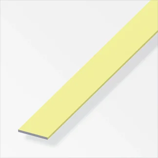 alfer Flachprofil Aluminium eloxiert messing