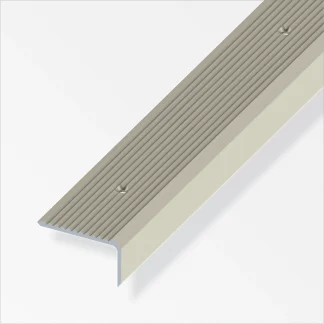 alfer Treppenprofil 1 m, 41 x 23 mm Aluminium eloxiert titan