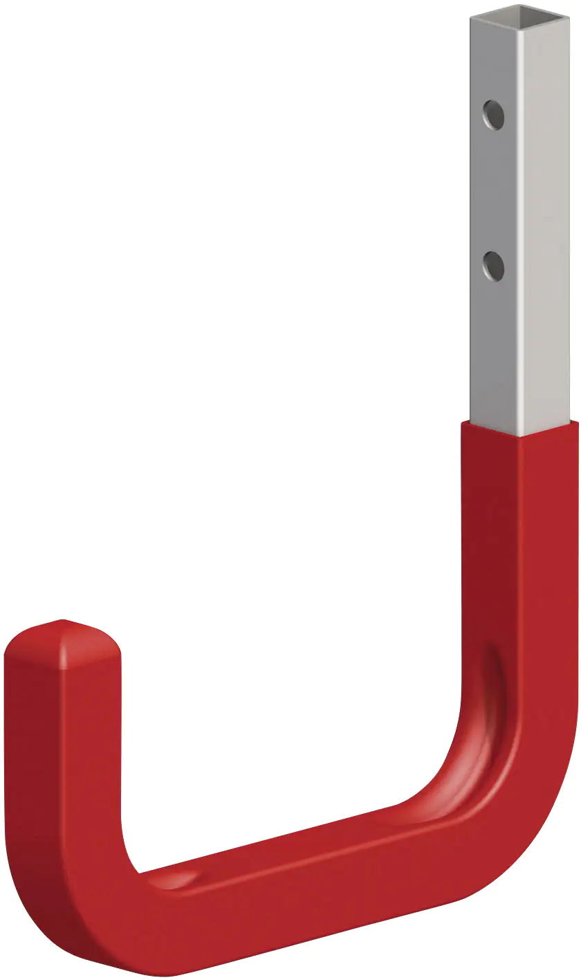 alfer Wandhaken, gummiert 250 mm 250 x 300 mm Stahl verzinkt rot gummiert