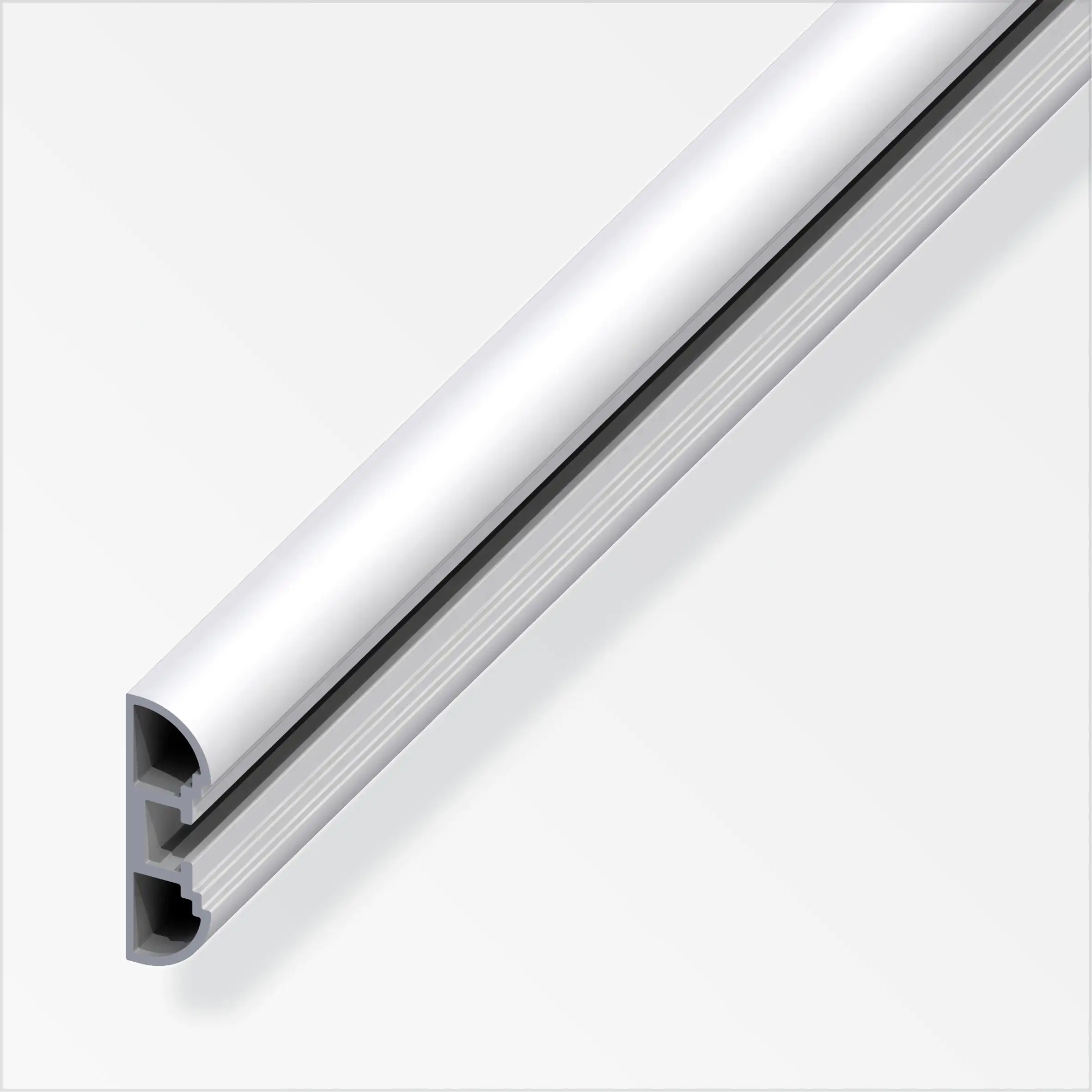 coaxis®-Profil, schmal 1 m, 35.5 x 11 mm Aluminium eloxiert silber