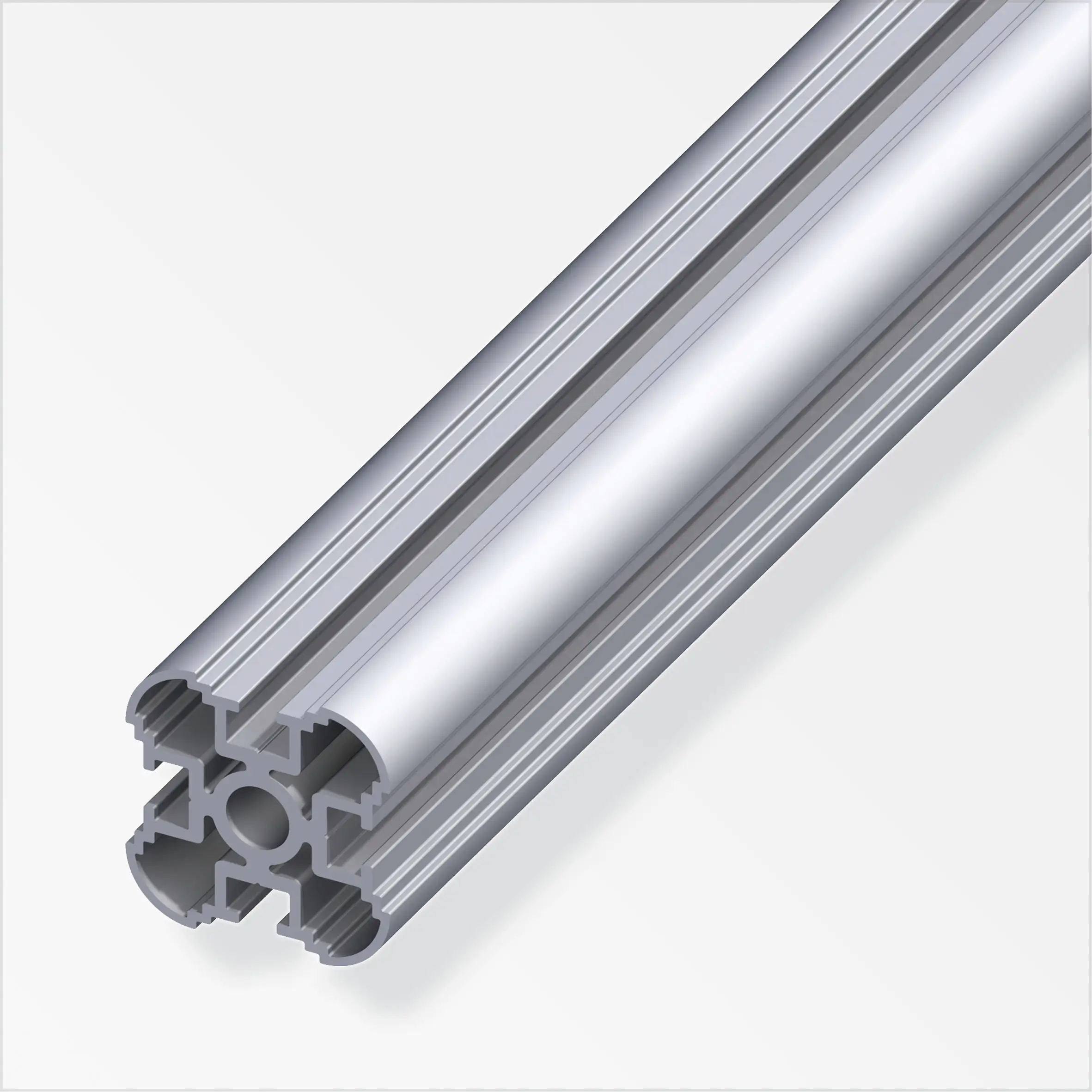 coaxis®-Säulen-Profil 2.5 m, 35.5 mm Aluminium roh blank