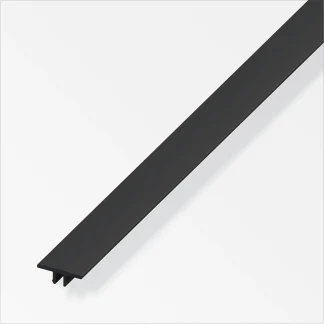 coaxis®-Abdeckleiste 1 m, 16 mm PVC (Kunststoff) glatt schwarz