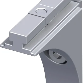 coaxis®-Verbindungswinkel 48.5 x 48.5 mm Aluminium poliert blank