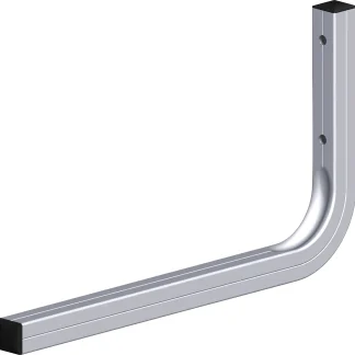 coaxis®-Tablarhalter 230 mm 230 x 130 mm Aluminium roh blank