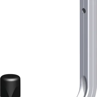 coaxis®-Wandhaken 150 mm 150 x 210 mm Aluminium roh Kappe schwarz