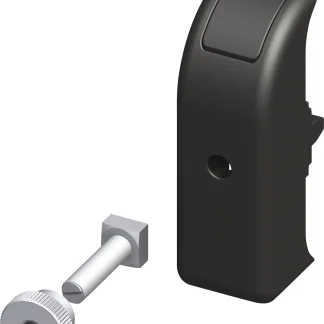coaxis®-Haken-Verdrehschutz 12 mm 12 mm PVC (Kunststoff) glatt schwarz