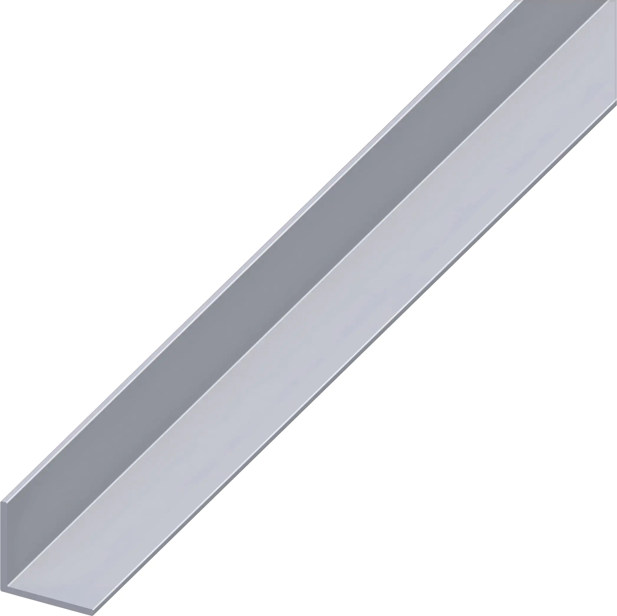 alfer Winkel 2 m, 20 x 20 mm Aluminium roh blank