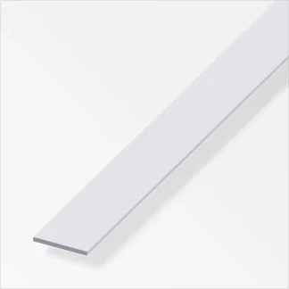 alfer Flachprofil Aluminium eloxiert silber