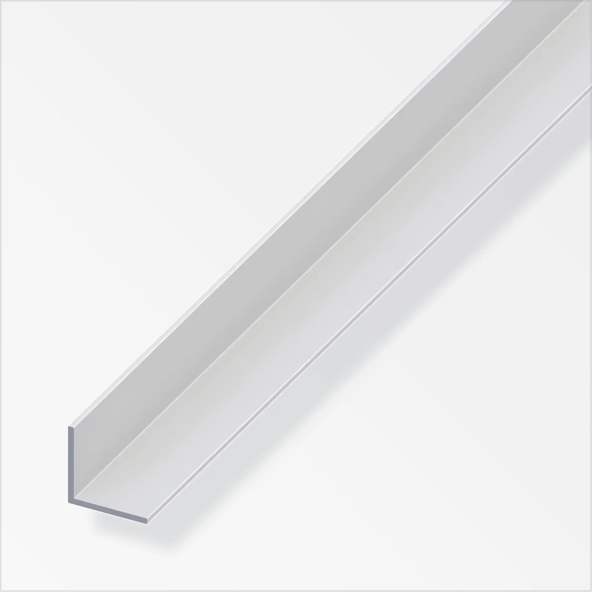 alfer Winkel 2 m, 20 x 20 mm Aluminium eloxiert silber