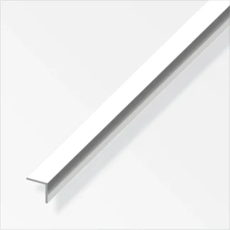alfer Winkel 2.5 m, 15 x 15 mm Aluminium eloxiert poliert Chromoptik