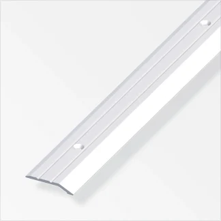 alfer Flachabschlussprofil 2 m, 30 x 5 mm Aluminium eloxiert silber
