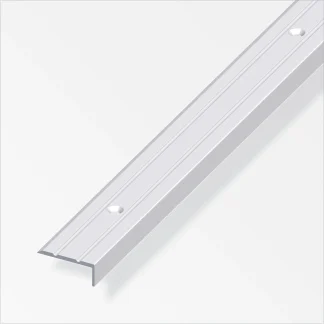 alfer Winkelprofil 2 m, 25 x 10 mm Aluminium eloxiert silber