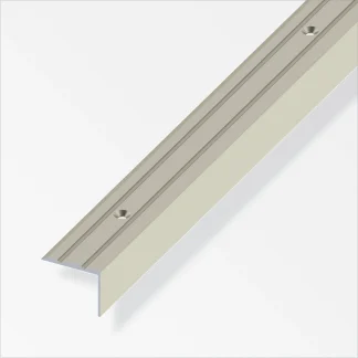 alfer Treppenprofil 2 m, 25 x 20 mm Aluminium eloxiert titan