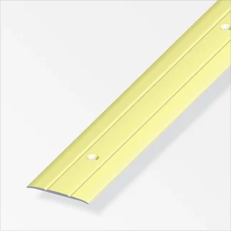 alfer Übergangsprofil 2 m, 37 x 2.5 mm Aluminium eloxiert messing