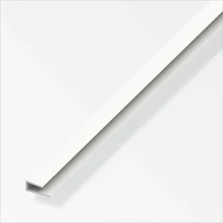 alfer Einfass-Profil, einseitig 1 m, 4 x 15 x 1 mm Kunststoff weiss