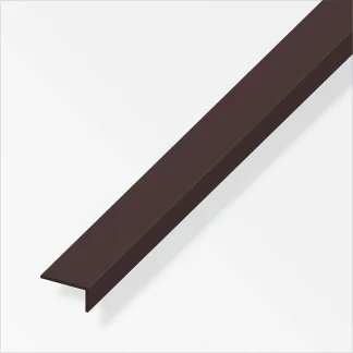 alfer Winkel 1 m, 10 x 13 mm PVC (Kunststoff) glatt braun