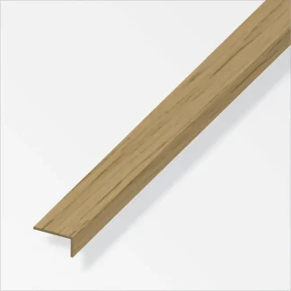 alfer Winkel 1 m, 10 x 19 mm PVC (Kunststoff) glatt eiche hell