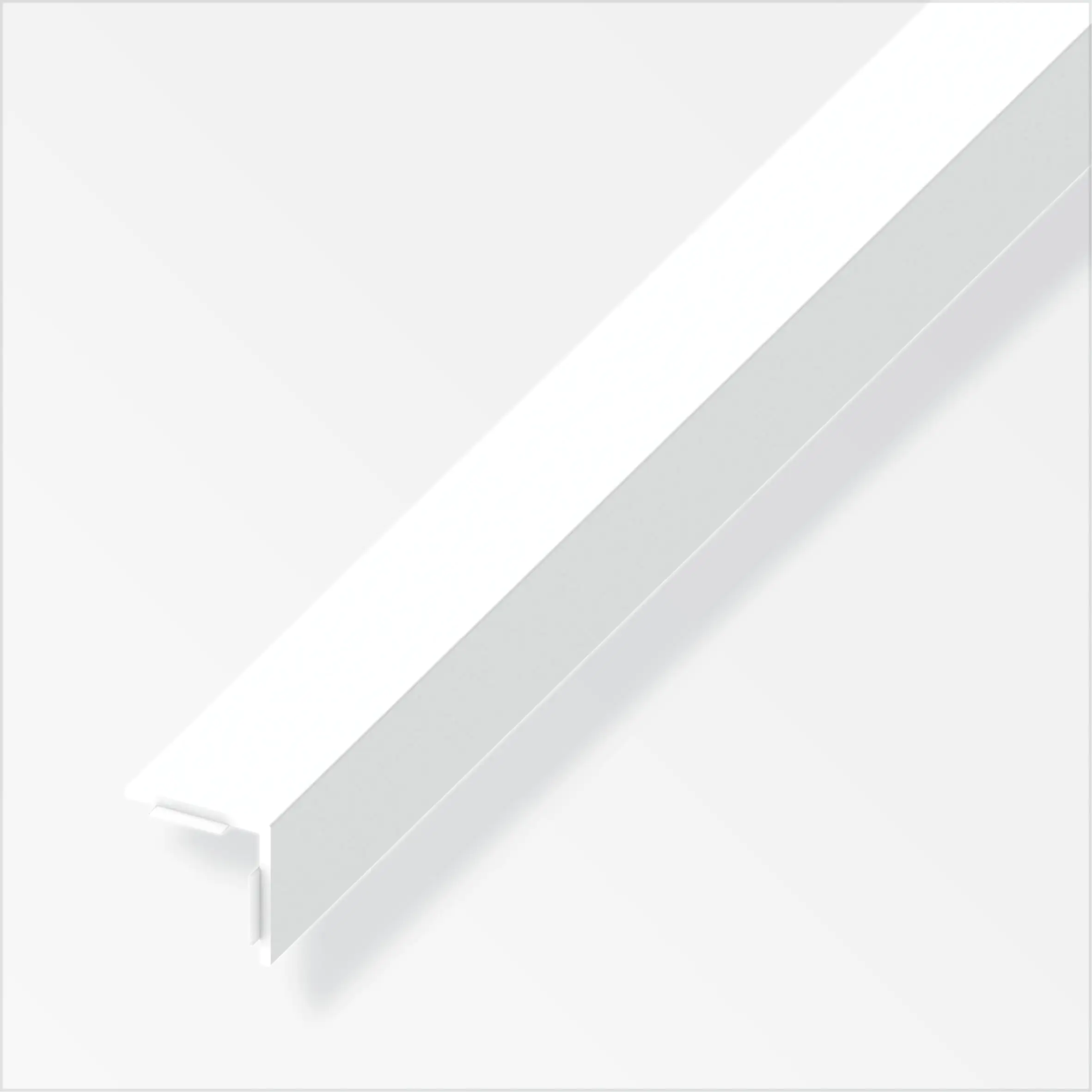 alfer Winkel 1 m, 30 x 30 mm PVC (Kunststoff) glatt weiss