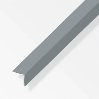 alfer Winkel 1 m, 20 x 20 mm PVC (Kunststoff) glatt grau