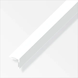 alfer Winkel 2.5 m, 20 x 20 mm PVC (Kunststoff) glatt weiss