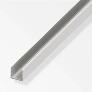 alfer clampline-U-Profil 2 m, 20.9 x 18 x 1.5 mm Aluminium eloxiert silber