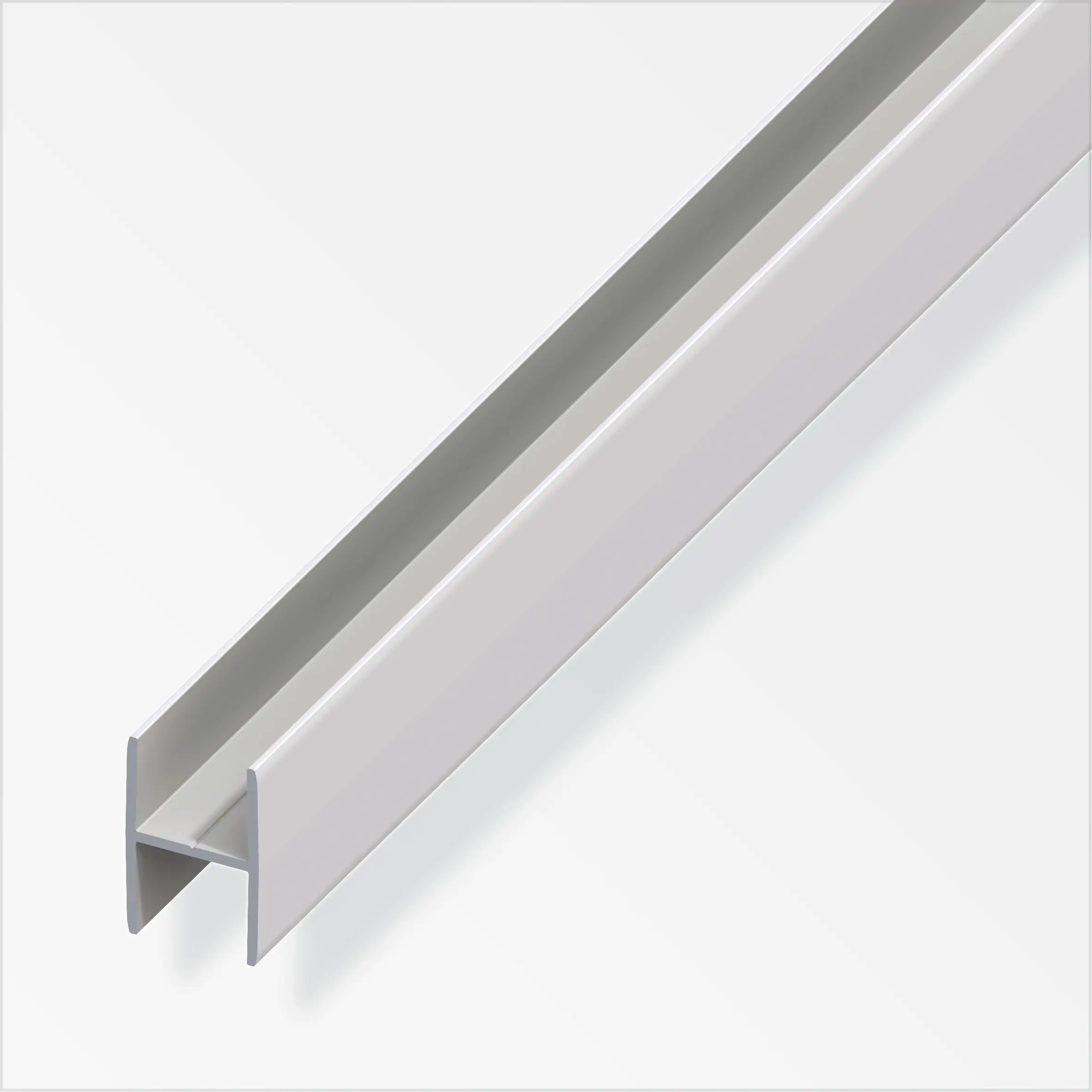 alfer clampline-H-Profil 1 m, 7.9 x 9 x 1.5 mm Aluminium eloxiert silber
