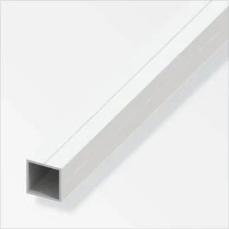 alfer Quadratrohr 1 m, 29.5 x 29.5 mm - weiß
