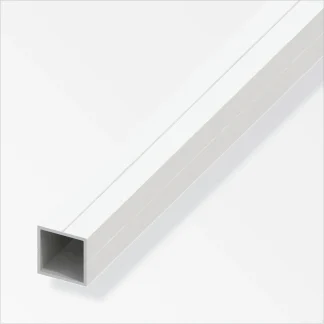 alfer Quadratrohr 2.5 m, 23.5 x 1.5 mm PVC (Kunststoff) glatt weiss