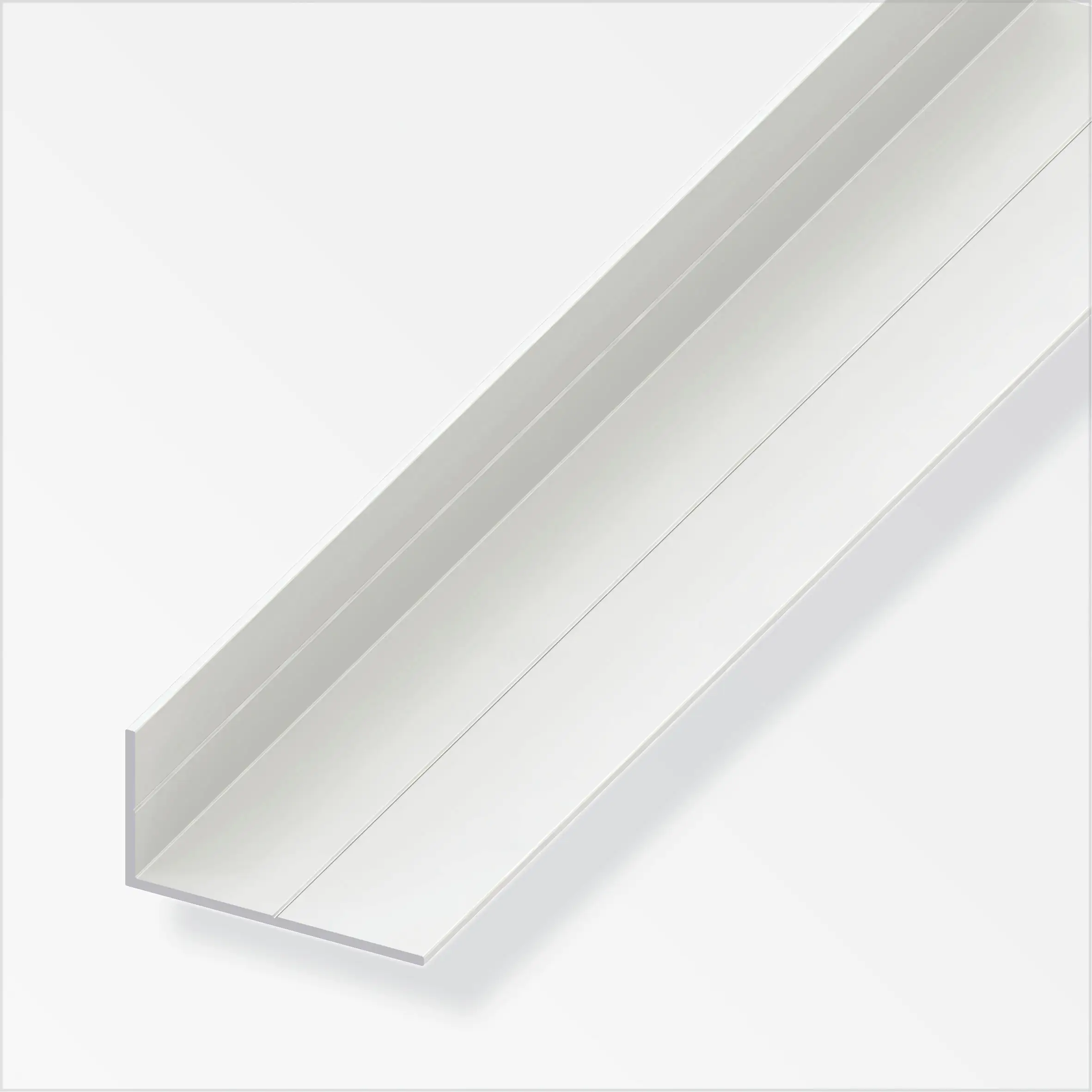 alfer Winkel 1 m, 19.5 x 35.5 mm PVC (Kunststoff) glatt weiss