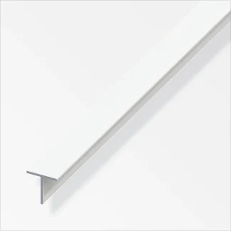 alfer Quadrat-T 2.5 m, 19.5 x 1.5 mm PVC (Kunststoff) glatt weiss