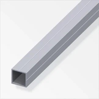 alfer Quadratrohr 1 m, 29.5 x 2.4 mm Aluminium roh blank